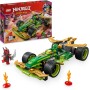 LEGO Ninjago Coche de Carreras con Motor de Carga Manual de Lloyd de Juguete, Juego Ninja con 2 Minifiguras, Armas y Catanas,