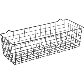Metaltex KOALA LAVA - Cesta Multiusos. Acabado TOUCHTHERM color Negro. Dimensiones: 33x12x9 cm