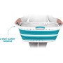 Beldray LA072979GRYEU Cesta De Colada Adaptable a La Cadera, Transportar Y Meter Ropa Sucia, Cubo Práctico y Plegable Con Asas
