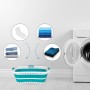 Beldray LA072979GRYEU Cesta De Colada Adaptable a La Cadera, Transportar Y Meter Ropa Sucia, Cubo Práctico y Plegable Con Asas