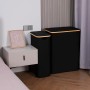 efluky Cesto Ropa Sucia con Tapa 63L, Cesta Ropa Sucia Estrecho de Bambú, Cesta de Almacenamiento, Cubo Ropa Sucia Pequeño