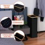 efluky Cesto Ropa Sucia con Tapa 63L, Cesta Ropa Sucia Estrecho de Bambú, Cesta de Almacenamiento, Cubo Ropa Sucia Pequeño