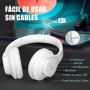 KVIDIO Auriculares Supraaurales Inalámbricos, 55 Horas de Reproducción Auriculares Bluetooth, Cascos Ligeros Plegables con