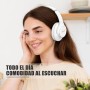KVIDIO Auriculares Supraaurales Inalámbricos, 55 Horas de Reproducción Auriculares Bluetooth, Cascos Ligeros Plegables con