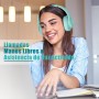KVIDIO Auriculares Supraaurales Inalámbricos, 55 Horas de Reproducción Auriculares Bluetooth, Cascos Ligeros Plegables con