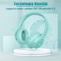 KVIDIO Auriculares Supraaurales Inalámbricos, 55 Horas de Reproducción Auriculares Bluetooth, Cascos Ligeros Plegables con