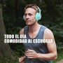 KVIDIO Auriculares Supraaurales Inalámbricos, 55 Horas de Reproducción Auriculares Bluetooth, Cascos Ligeros Plegables con