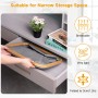 efluky Cesto Ropa Sucia Plegable Portátil Cesta Colada Laundry Basket de Bambú, Cesta de Almacenamiento Versátil con Asas Para
