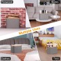 efluky Cesto Ropa Sucia Plegable Portátil Cesta Colada Laundry Basket de Bambú, Cesta de Almacenamiento Versátil con Asas Para