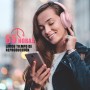KVIDIO Auriculares Supraaurales Inalámbricos, 55 Horas de Reproducción Auriculares Bluetooth, Cascos Ligeros Plegables con