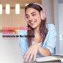 KVIDIO Auriculares Supraaurales Inalámbricos, 55 Horas de Reproducción Auriculares Bluetooth, Cascos Ligeros Plegables con