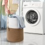 ZHYLUO Cesto Ropa Sucia Trenzado de Algodón, 58L Laundry Basket con Asa Cesto Ropa Sucia Tejida de Algodón, 38x50cm Cesta Cuerda