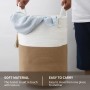 ZHYLUO Cesto Ropa Sucia Trenzado de Algodón, 58L Laundry Basket con Asa Cesto Ropa Sucia Tejida de Algodón, 38x50cm Cesta Cuerda