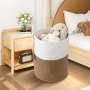 ZHYLUO Cesto Ropa Sucia Trenzado de Algodón, 58L Laundry Basket con Asa Cesto Ropa Sucia Tejida de Algodón, 38x50cm Cesta Cuerda