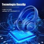 KVIDIO Auriculares Supraaurales Inalámbricos, 55 Horas de Reproducción Auriculares Bluetooth, Cascos Ligeros Plegables con