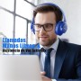 KVIDIO Auriculares Supraaurales Inalámbricos, 55 Horas de Reproducción Auriculares Bluetooth, Cascos Ligeros Plegables con