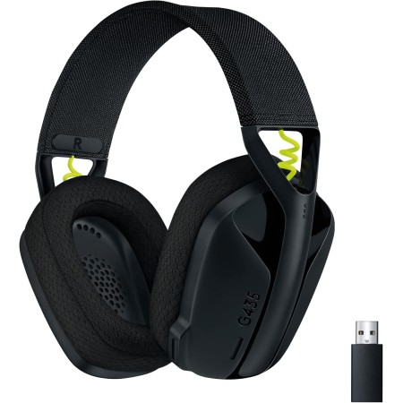 Logitech G G435 Auriculares Inalámbricos LIGHTSPEED para Gaming, Ligeros, micrófono integrado, Batería de 18 horas, Compatibles