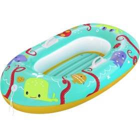 BESTWAY Barca Hinchable Infantil Happy Crustacen 119x79 cm Azul