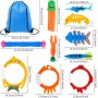 Conjunto de Juguetes de Entrenamiento de Buceo en Piscina, 38 Piezas, Juegos Acuáticos para Niños.