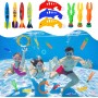 Conjunto de Juguetes de Entrenamiento de Buceo en Piscina, 38 Piezas, Juegos Acuáticos para Niños.