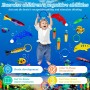 45 Piezas Juguetes de Buceo para Nadar bajo el Agua, Conjunto para Piscina Niños, Incluiye Aros de Buceo, Palos, y Juguetes