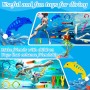 45 Piezas Juguetes de Buceo para Nadar bajo el Agua, Conjunto para Piscina Niños, Incluiye Aros de Buceo, Palos, y Juguetes