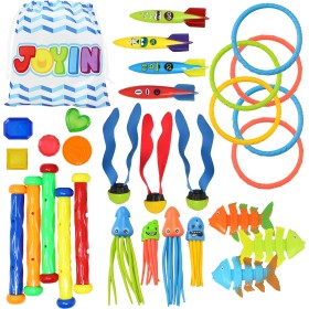 JOYIN 30pcs Juguetes de Buceo Juegos de Agua Verano Piscina Juguetes para Nadar bajo el Agua Conjunto Juguetes de Entrenamiento
