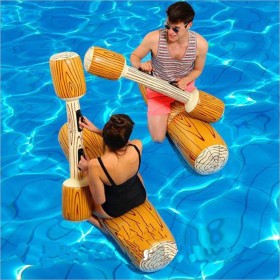 2 Unids Set Inflable Flotante Juguetes de Fila, Niños Adultos Pool Party Juegos de Deportes Acuáticos Balsas de Registro para