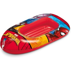 Mondo Toys - SPIDERMAN Boat INFLATED BASE- Barca hinchable para bebé – Flotante 112 cm Ideal para niño/niña - 16930