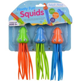 Splash About Floaty Fun Squid Juguetes de buceo - Pack de 3
