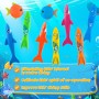 25 Piezas Juguetes de Buceo para Niños, Anillos de Buceo Bajo Agua, Juguetes de Buceo de Sirena, Juguetes de Piscina, Juguete