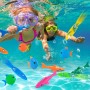 25 Piezas Juguetes de Buceo para Niños, Anillos de Buceo Bajo Agua, Juguetes de Buceo de Sirena, Juguetes de Piscina, Juguete