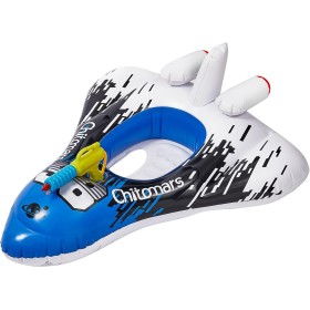 Flotador Bebe con Pistola de Agua, Inflable Barco Avión Flotadores Piscina Niños Flotadores Hinchable con Asiento Flotador
