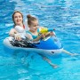 Flotador Bebe con Pistola de Agua, Inflable Barco Avión Flotadores Piscina Niños Flotadores Hinchable con Asiento Flotador
