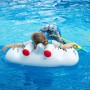 Flotador Bebe con Pistola de Agua, Inflable Barco Avión Flotadores Piscina Niños Flotadores Hinchable con Asiento Flotador