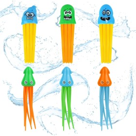 OSDUE 6PCS Juego de Buceo de Juguete de Medusas para Niños, Juguetes de Buceo para Niños, Juego de Juguetes de Buceo,Juegos