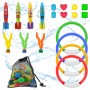 OSDUE 6PCS Juego de Buceo de Juguete de Medusas para Niños, Juguetes de Buceo para Niños, Juego de Juguetes de Buceo,Juegos