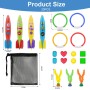 OSDUE 6PCS Juego de Buceo de Juguete de Medusas para Niños, Juguetes de Buceo para Niños, Juego de Juguetes de Buceo,Juegos