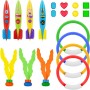 OSDUE 6PCS Juego de Buceo de Juguete de Medusas para Niños, Juguetes de Buceo para Niños, Juego de Juguetes de Buceo,Juegos