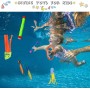 Cakuni Juguetes de Buceo en Piscina, Juguetes Piscina Anillos de Buceo Torpedos Bandidos Palos de Buceo Juguetes para Piscina