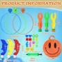 27 Piezas Juguetes de Buceo,Juegos Piscina para Niños,Juegos de Agua para Piscina para Incluir Anillos,Juegos Acuáticos Regalo