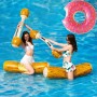 Juego de 4 Piezas de Juguetes flotantes inflables, Fiesta en la Piscina Juegos Deportivos acuáticos Balsas Originales Juguetes