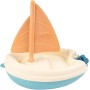 Smoby Barco Verde Multicolor con Vela y Rueda de Remo, a Partir de 12 Meses. Fabricado en Francia.