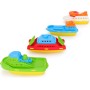 Toyland® Paquete de 4 Barcos de Juguete de Colores: Barcos de Carga, Cruceros, Pesca y Contenedores: Juguetes Acuáticos