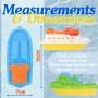 Toyland® Paquete de 4 Barcos de Juguete de Colores: Barcos de Carga, Cruceros, Pesca y Contenedores: Juguetes Acuáticos