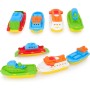 Toyland® Paquete de 4 Barcos de Juguete de Colores: Barcos de Carga, Cruceros, Pesca y Contenedores: Juguetes Acuáticos