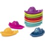 Battat 10 numerados y apilables – Barcos flotantes para el baño, piscina, playa – Juguetes Educativos – 6 meses + – Stackin’
