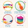 Battat 10 numerados y apilables – Barcos flotantes para el baño, piscina, playa – Juguetes Educativos – 6 meses + – Stackin’