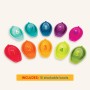 Battat 10 numerados y apilables – Barcos flotantes para el baño, piscina, playa – Juguetes Educativos – 6 meses + – Stackin’