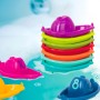 Battat 10 numerados y apilables – Barcos flotantes para el baño, piscina, playa – Juguetes Educativos – 6 meses + – Stackin’